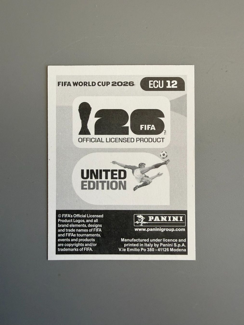 Panini Sammelbilder & Trading cards: Panini Pedro Vite ECU12 – Gebraucht aus Liebefeld von Ronaldo-1996 1