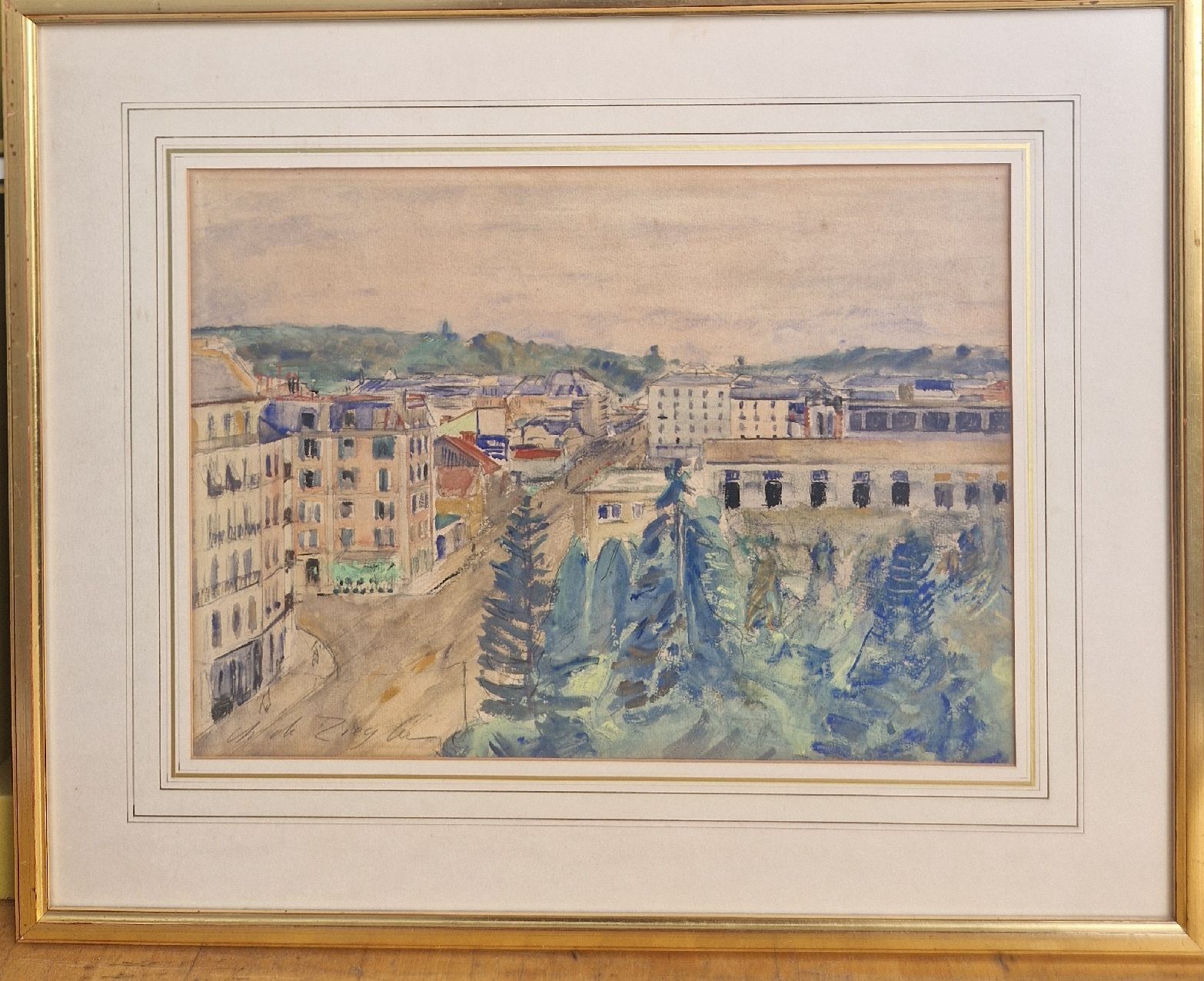 Dipinti: aquarelle de Charles de Ziegler – Usato da Renens VD venduto da vintage72 1