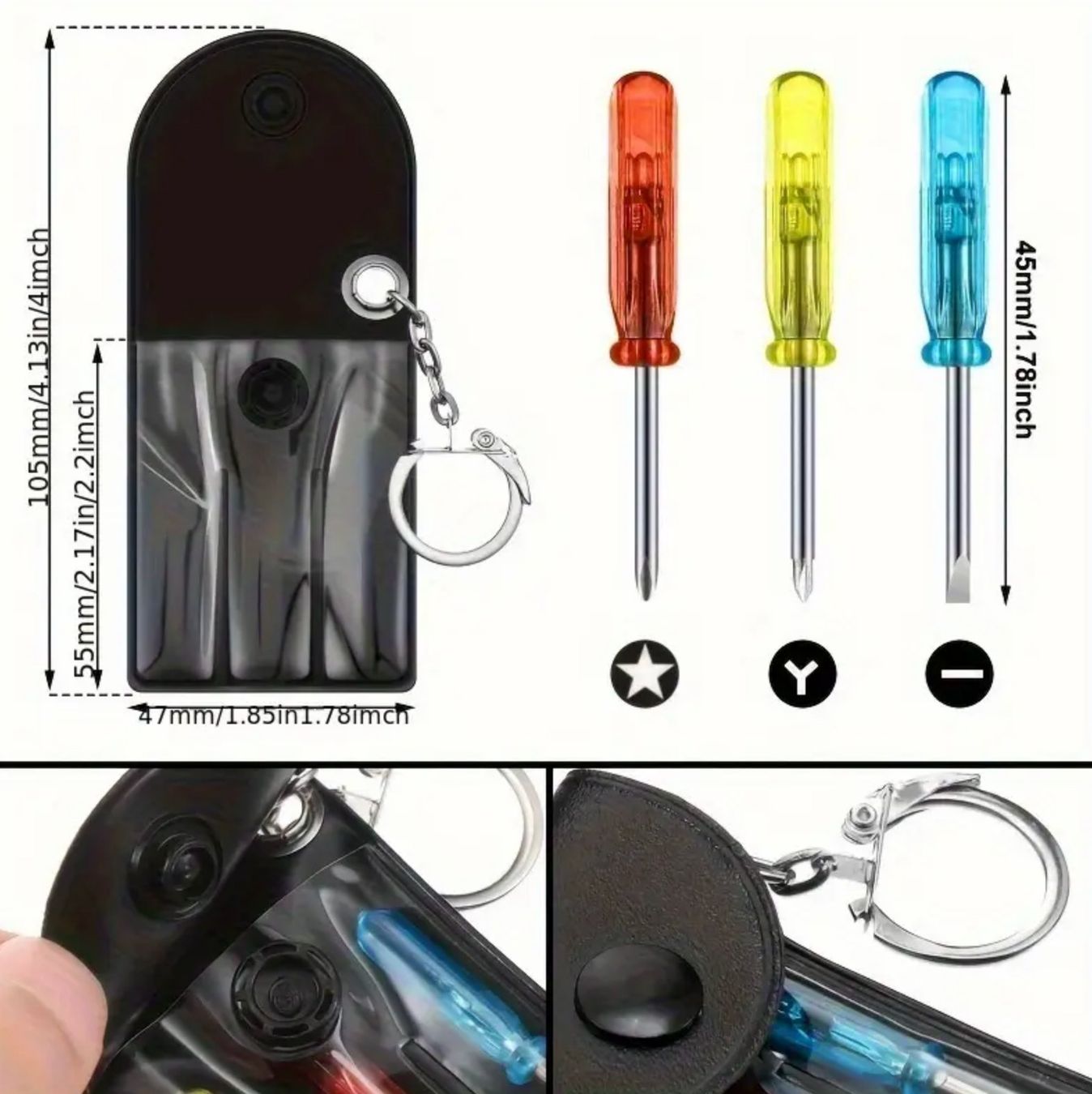 Alle Werkzeuge: 3 Mini-Schraubendrehern im Tragbaren Beutel – Neu und originalverpackt aus Reinach BL von Deinfashion 1