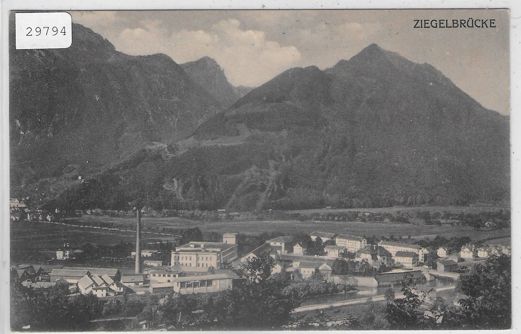 Cartoline postali: Ziegelbrücke - Generalansicht – Usato da Ettingen venduto da Kartenplanet