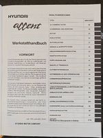 Werkstatthandbuch Hyundai Accent