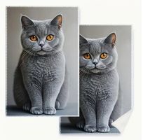 2 SÜSSE KÜCHEN/HANDTÜCHER *BRITISCH KURZHAAR KATZE* NEU