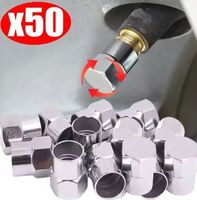Ventilkappen Ventil Kappen silber 50er Set NEU