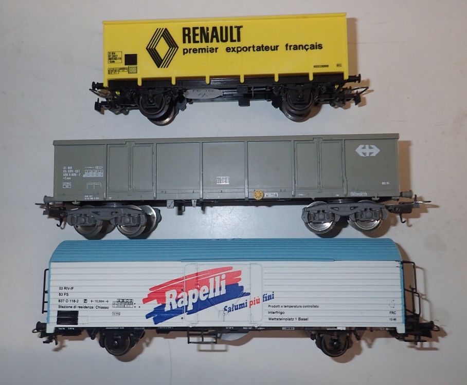 Roco, Lima & Jouef H0 : 3 Güterwagen Epoche IV/V (Gebraucht) in ...