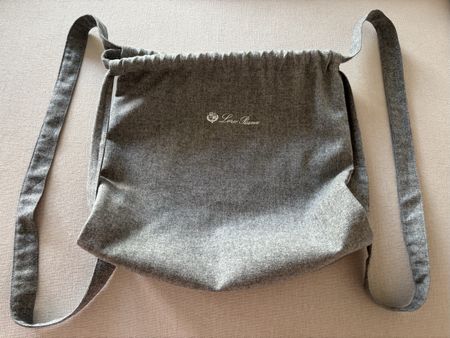 🩶Original LORO PIANA Tasche|Beutel|grau|Wool|Damen|Herren