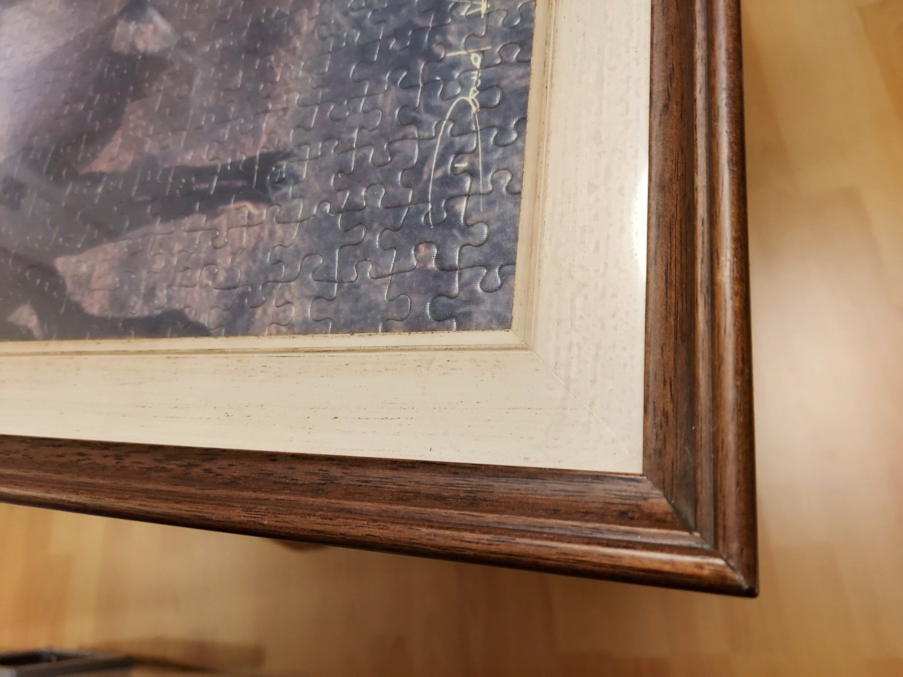 Foto & Immagini: WUNDERSCHÖNE PUZZLE BILD MÄDCHEN MIT PFERDEN HOLZRAHMEN+GLAS – Usato da Zeiningen venduto da elcanaja 2