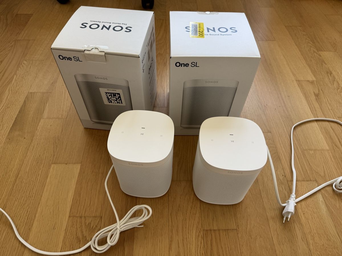 Sonos Haut-parleurs: Zwei Sonos One SL weiss – D'occasion à Basel par micromag84 1