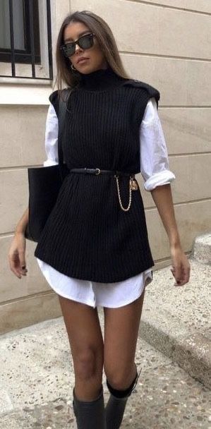 H&M Gilets & Westen: Schwarze Strickweste/ Pullunder, von H&M, Grösse M – Gebraucht aus Opfikon von acoae_atelier