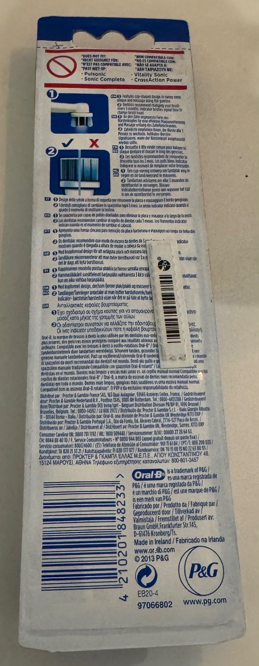 Oral B Cura dei denti: Oral B Aufsteckbürsten 4 Stück – Nuovo e nell'imballaggio originale da Felben-Wellhausen venduto da Formel1urs1970 2