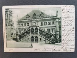 Antike Ansichtskarte von Bern mit dem Rathaus um 1900
