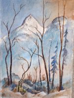 Grosses Aquarell Ferdinand Meyer-Streiff "Fronalpstock 1987"