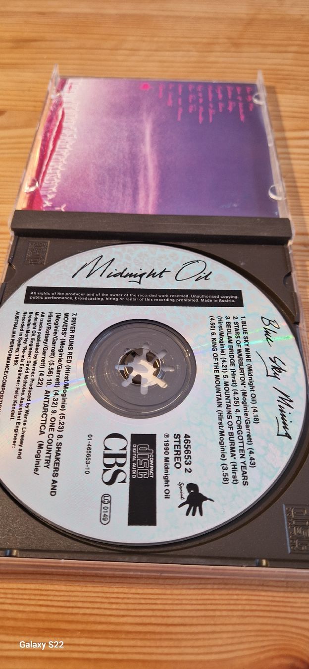 CD: Midnight Oil – Blue Sky Mining – Usato da Yvonand venduto da CD-KINGDOM