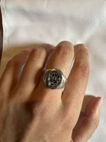 Thomas Sabo Ring Tigerkopf Onyx Stein Silber Ag925 Gr. 60