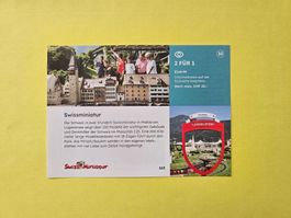 SWISSMINIATUR MELIDE REISEGUTSCHEIN     2 FÜR 1