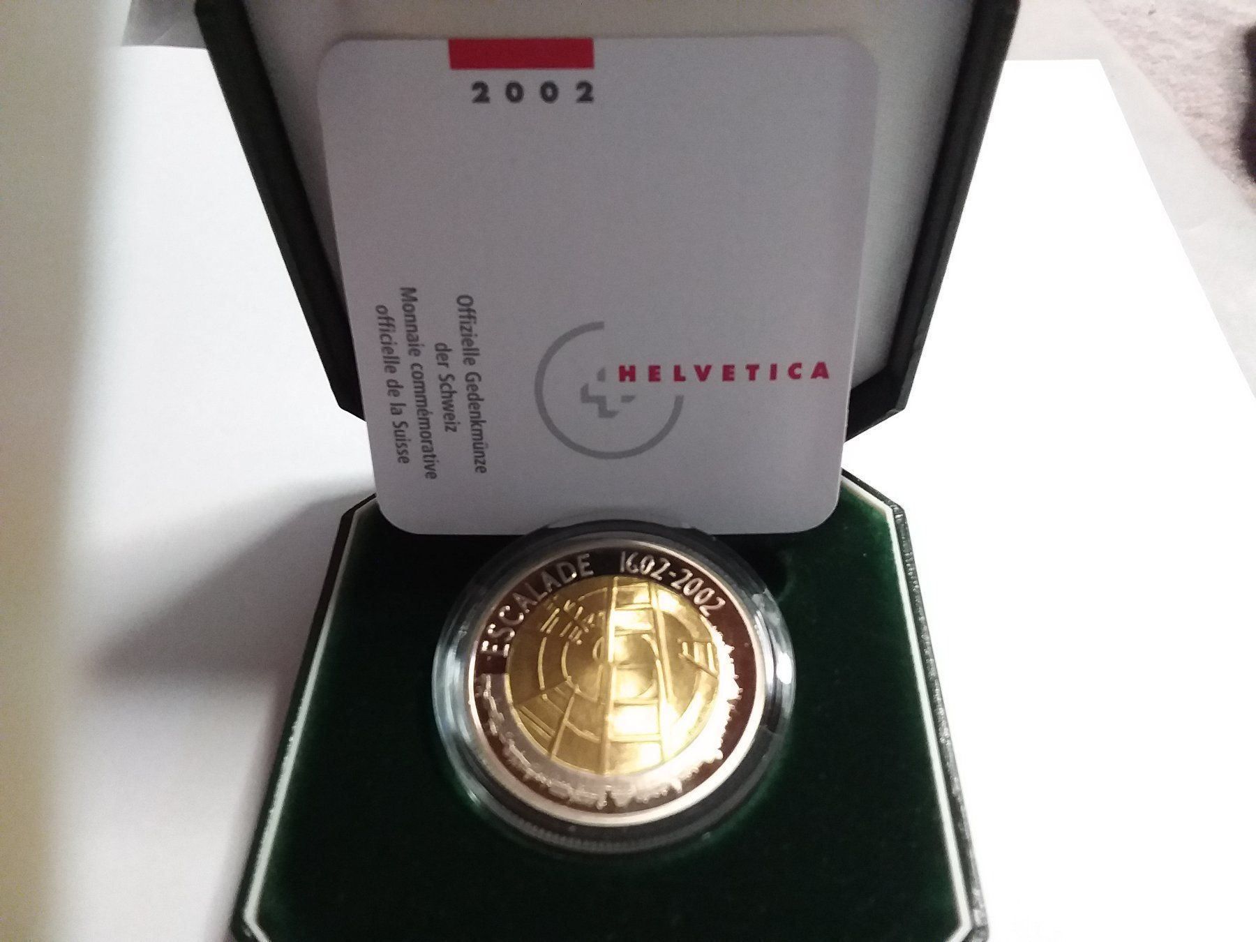 Toutes les monnaies: 2002 Escalade de Geneve PP – Neuf avec emballage d'origine à Neuchâtel par pasprie