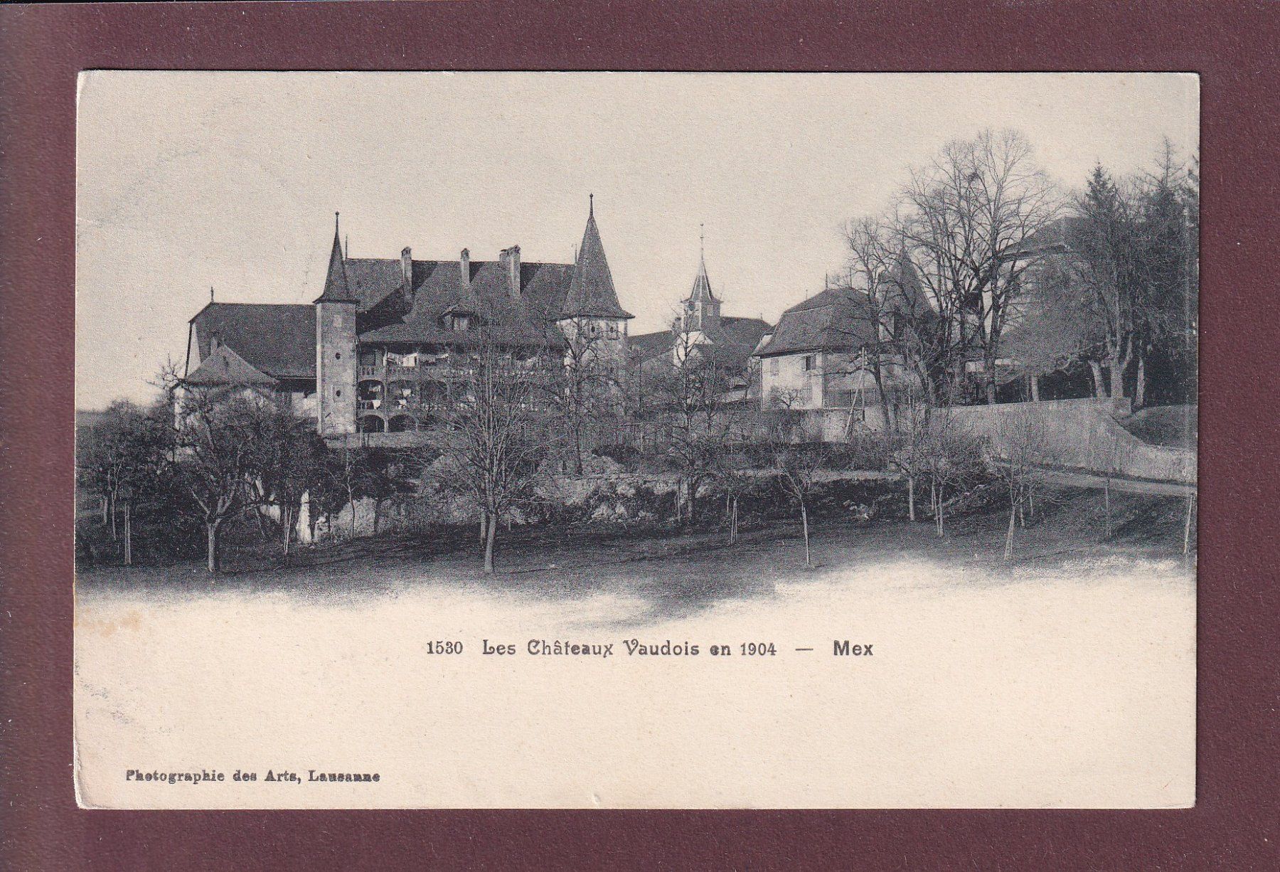 Cartoline postali: Château de MEX - 1912 Feldpost – Usato da Pully venduto da nicecards