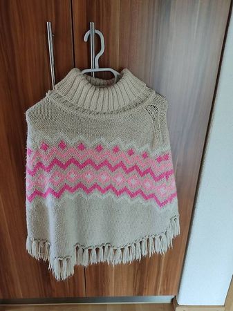 Wolliger Poncho, ab ca. 8 Jahren