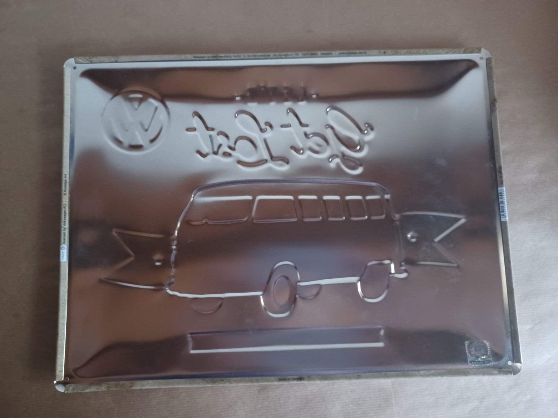 Volkswagen Schilder: Blechschild VW Bulli Lets get Lost. 39.5cm 29.5cm – Gebraucht aus Hagendorn von siwasi3 5