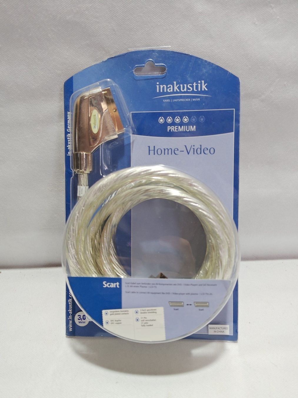 Cavi: Câble péritel in-akustik 3m Premium neuf – Nuovo e nell'imballaggio originale da Courtemaîche venduto da Atelier.tech-Market