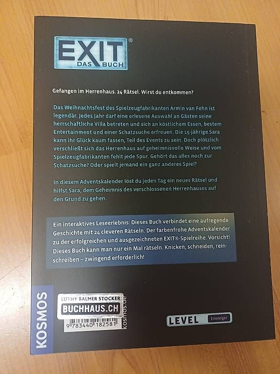 Calendari: EXIT - der Adventskalender NEU – Usato da Roggliswil venduto da trek01 1