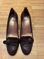 Högl Damenschuh/Pumps, braun/bordeaux, Leder, Grösse 5 (38)