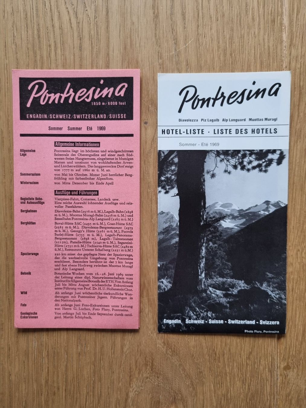 Documenti: Werbeprospekt Pontresina von 1969 – Usato da Bözberg venduto da heinz-d 4