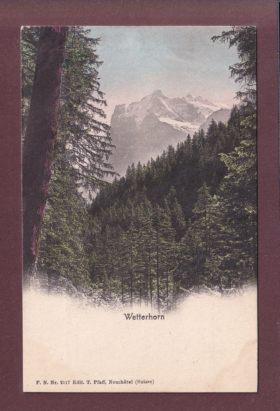 Cartes postales: WETTERHORN – D'occasion à Pully par nicecards