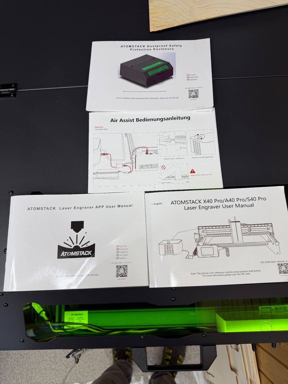 Atomstack Alle Maschinen: ATOMSTACK Diodenlaser 24 / 48 W  inhouse mit Absaugung – Gebraucht aus Habkern von intra88 1