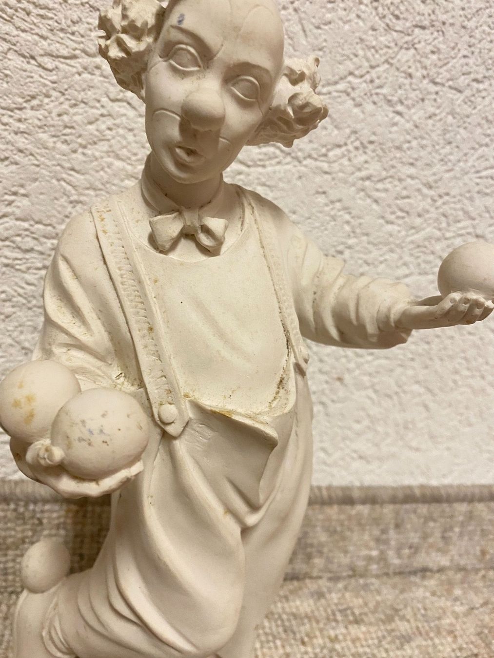 Statuette: Clown Figur aus Gips – Usato da Winkel venduto da zucchetti 1