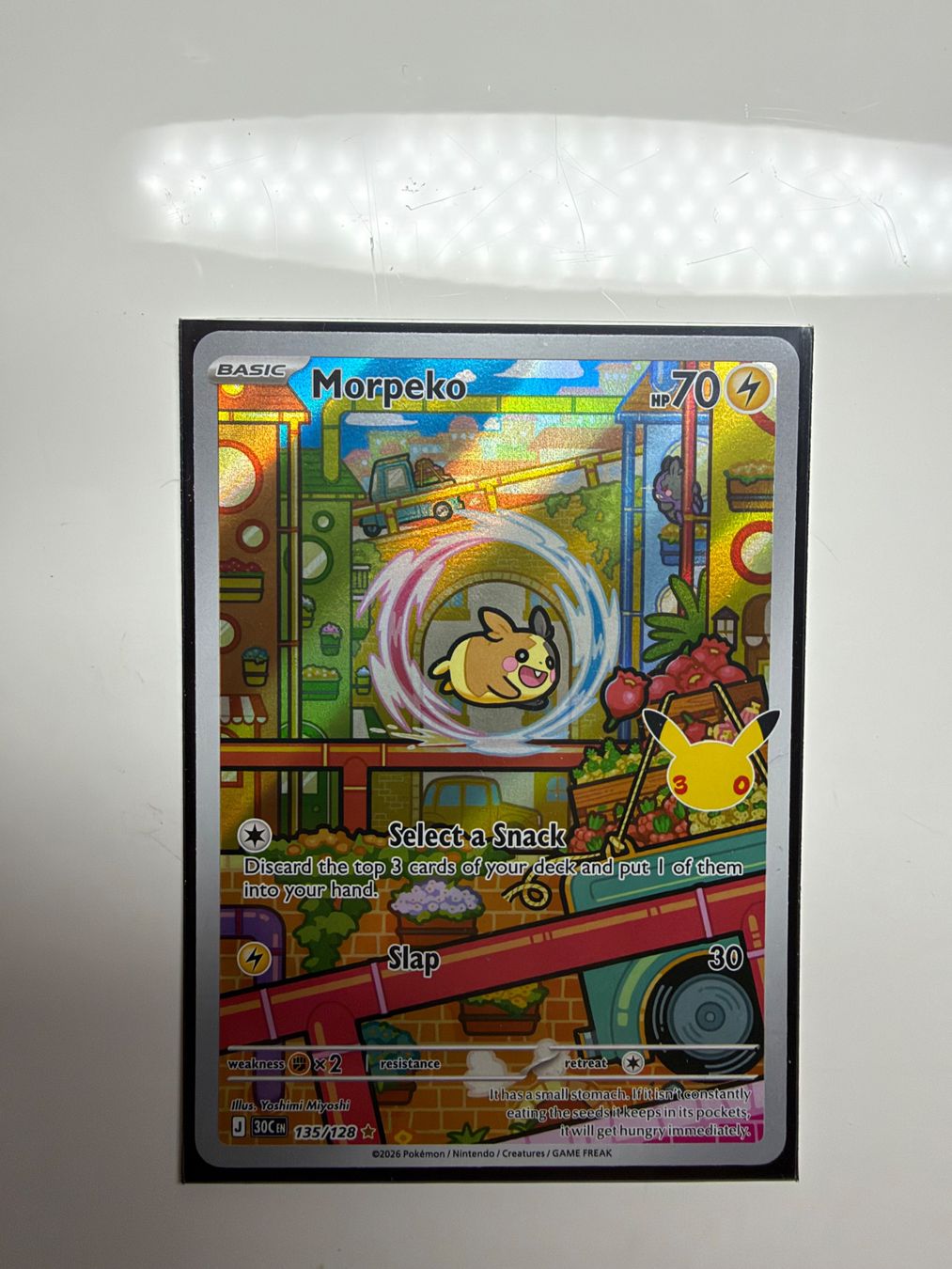 Pokémon Carte collezionabili: Pokémon 30th Morpeko 135/128 – Nuovo (secondo la descrizione) da Versoix venduto da nicomrn_