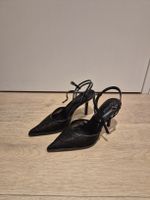 Damenschuhe Pumps schwarz Leopardenmuster Grösse 38 