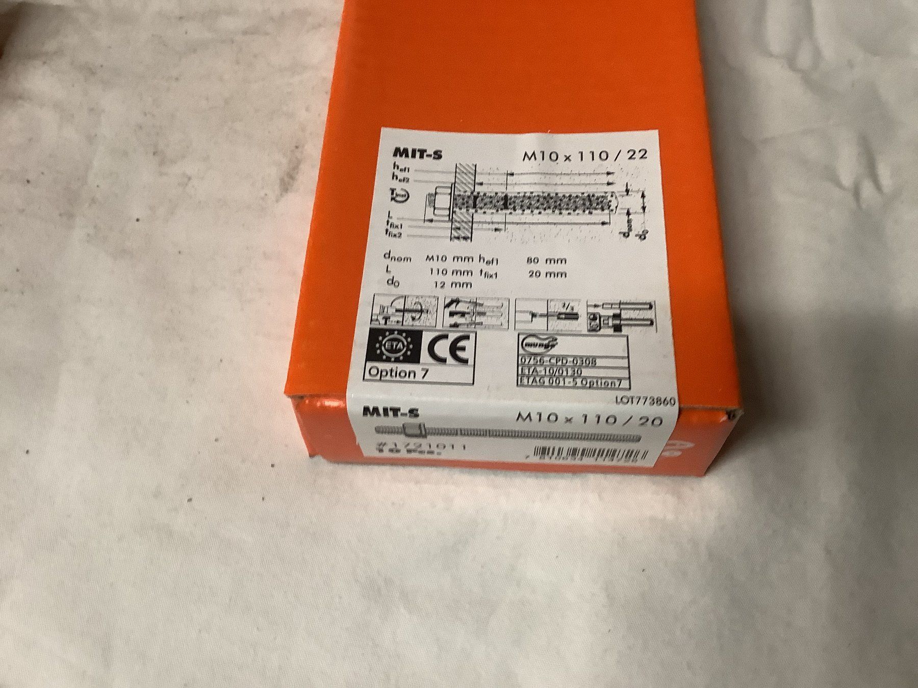 Anker: MUNGO SCHRAUBEN M10X110 – Neu und originalverpackt aus Glarus von Mdelphi