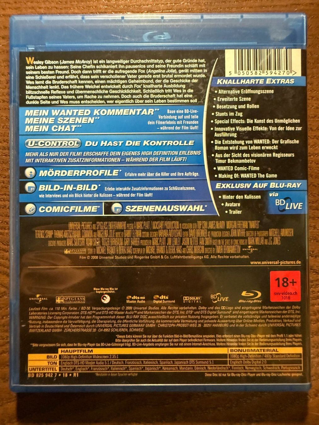 Alle DVDs: Wanted – Gebraucht aus Zürich von Blu-ray_ZH 1