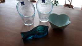 Kerzengefässe aus Glas