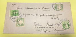Altdeutschland Brief an Oberleutnant - Frankatur Bayern