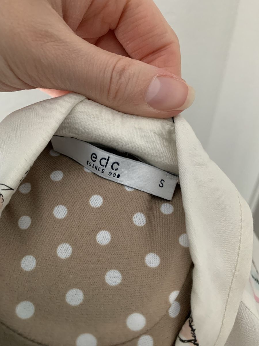 Esprit Camicette: Edc Bluse mit Vogel Muster, Gr. S creme – Nuovo (secondo la descrizione) da Frick venduto da Cirilla 3