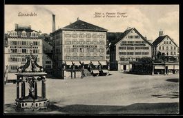 AK Einsiedeln, Hotel und Pension Pfauen mit Dependance und B