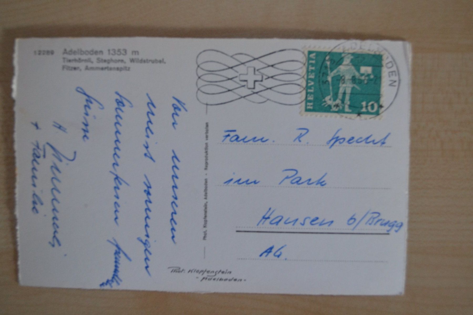 Cartes postales: AK Adelboden mit Alpen BE – D'occasion à Beinwil am See par kajak55 1