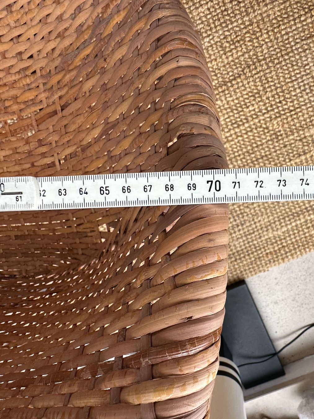 Poltrone: Mid-Century Sessel aus Rattan, 1960er – Usato da Zürich venduto da Knob 5