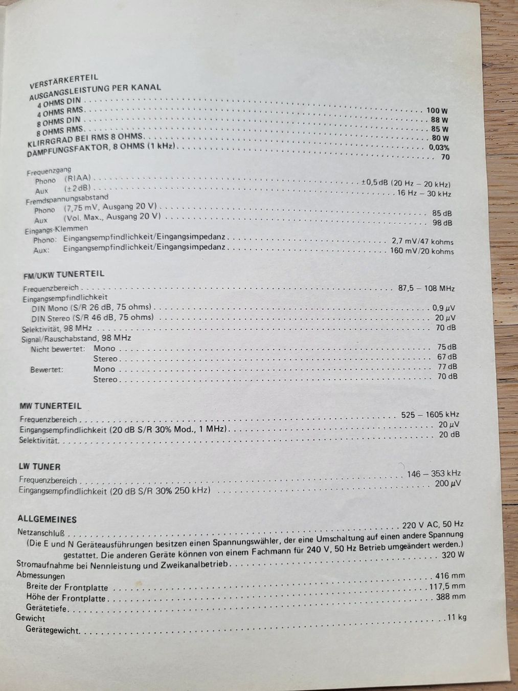 Marantz Receiver: 1982er marantz Stereo-Receiver SR8100 DCL, & (Boxen-)Kabel – Gebraucht aus Zürich von jenxx 5
