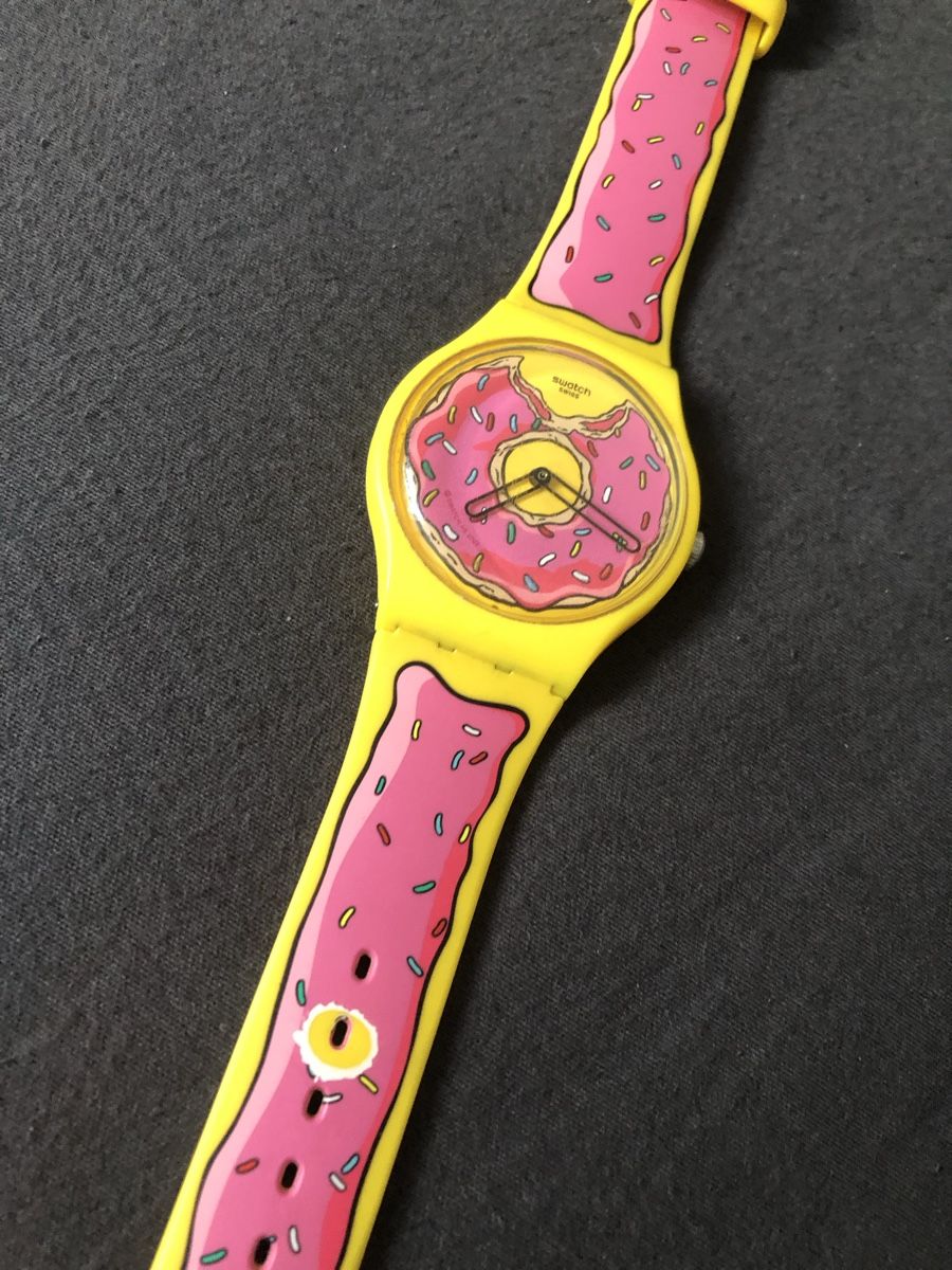 Swatch Orologi: Swatch X Simpsons Donut Uhr – Usato da Bern venduto da Pollenglueck 4