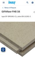 Plaques  fermacell pour faut plancher knauf