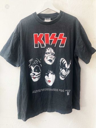 KISS Alive Worldwide 96 97 XL Shirt Vintage Single Stitch