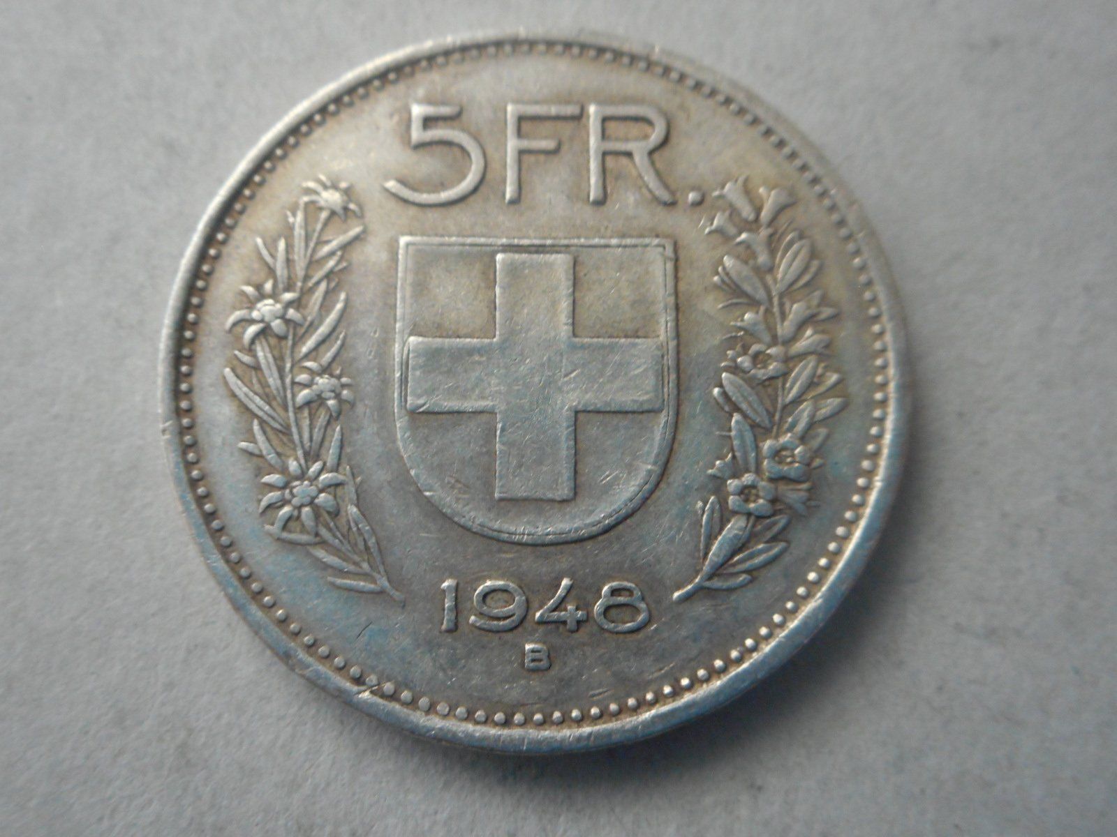 Alle Münzen: 5 Fr. 1948 silber  rar – Gebraucht aus Kriegstetten von pizlad2010