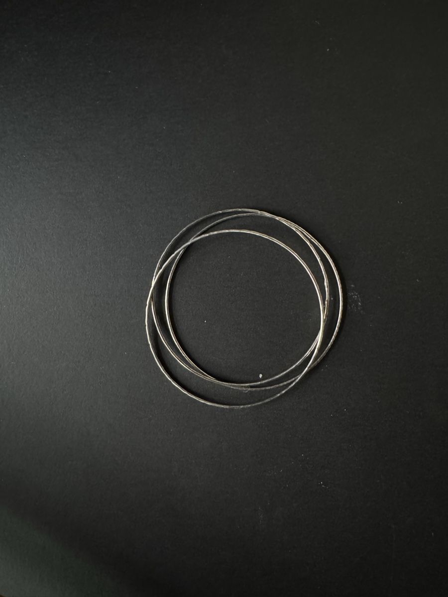 Bracciali & Braccialetti: Armreif Set aus 3 Ringen silberfarben – Usato da Zürich venduto da PrinceZuko