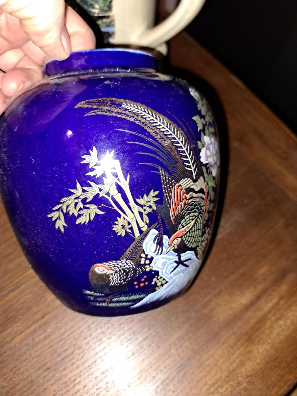 Vasen & Gefässe: Blaue Vintage Vase,  – Gebraucht aus Kölliken von Upcycling-by-Mc-TAM 1