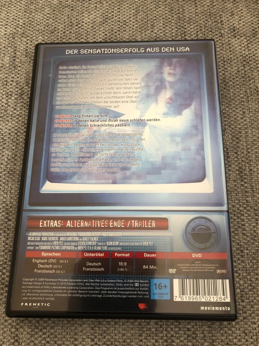 Tutti i DVDs: PARANORMAL ACTIVITY – Usato da Zollikofen venduto da jde_72zf 1