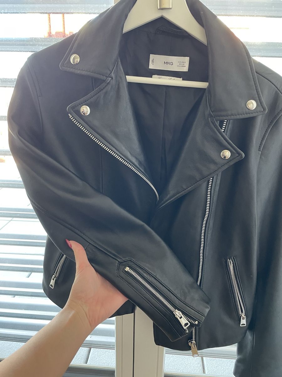 Mango Giacche: Mango Echtlederjacke Schwarz Gr. S – Nuovo (secondo la descrizione) da Fahrweid venduto da jelena.pavlovic 2
