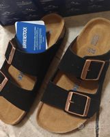 Birkenstock Arizona Big Buckle, Größe 37,schwarz, Nubuk, neu