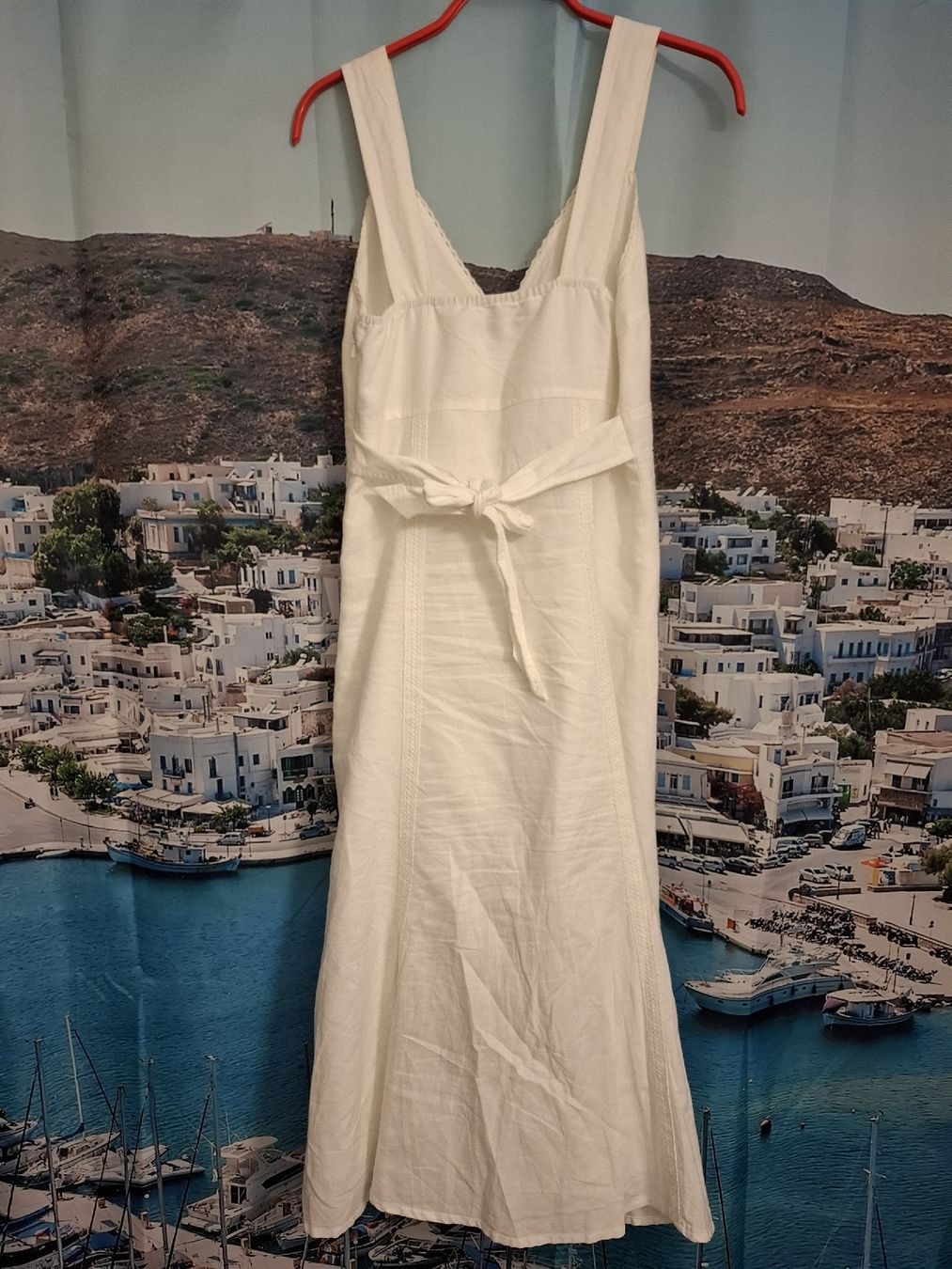 S.Oliver Kleider: s.Oliver Sommerkleid, Gr.34, Weiss, 55% Leinen – Gebraucht aus Rotkreuz von PrelovedPicks 1